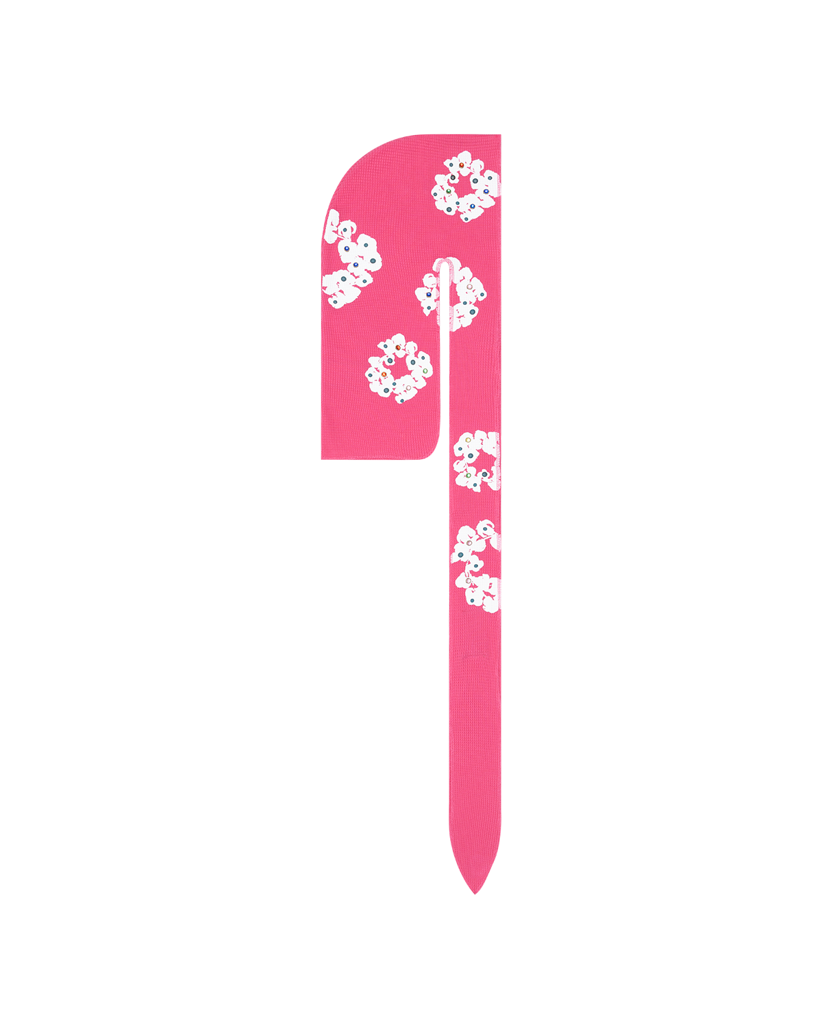 Rhinestone Cotton Wreath Durag Pink – view 4