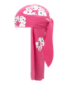 Rhinestone Cotton Wreath Durag Pink