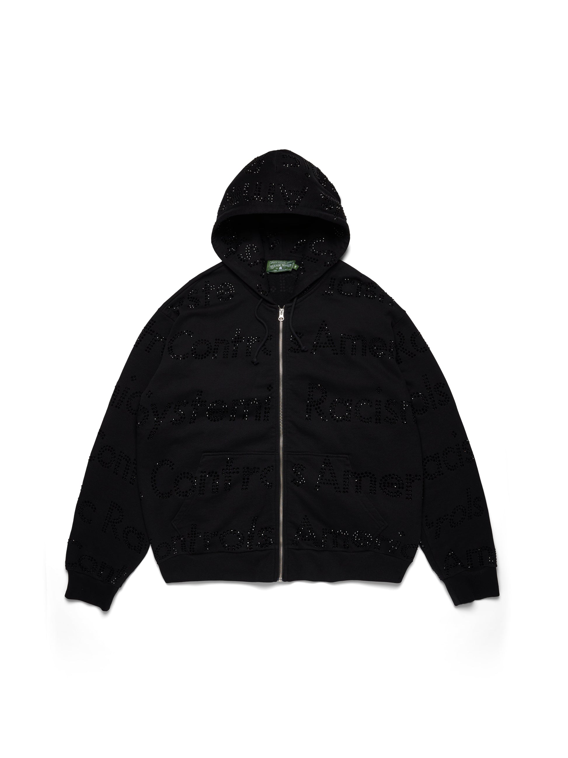 Systemic Racism Controls America Zip Hoodie Black