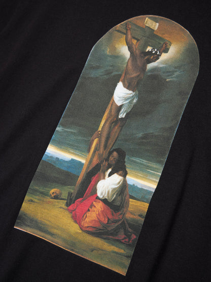 St. Mary Magdalene at the Foot of the Cross Tee Black – view 3