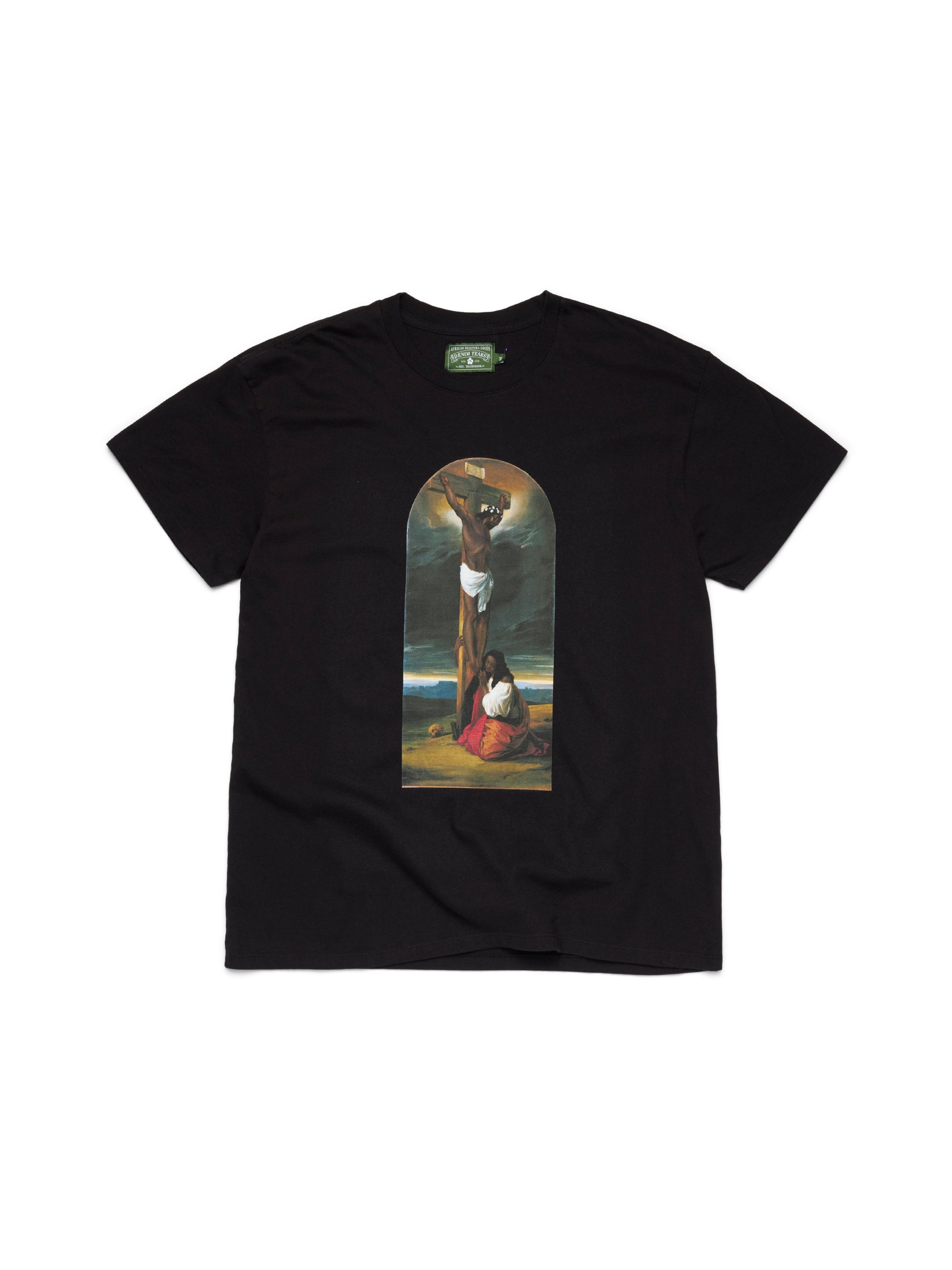 St. Mary Magdalene at the Foot of the Cross Tee Black