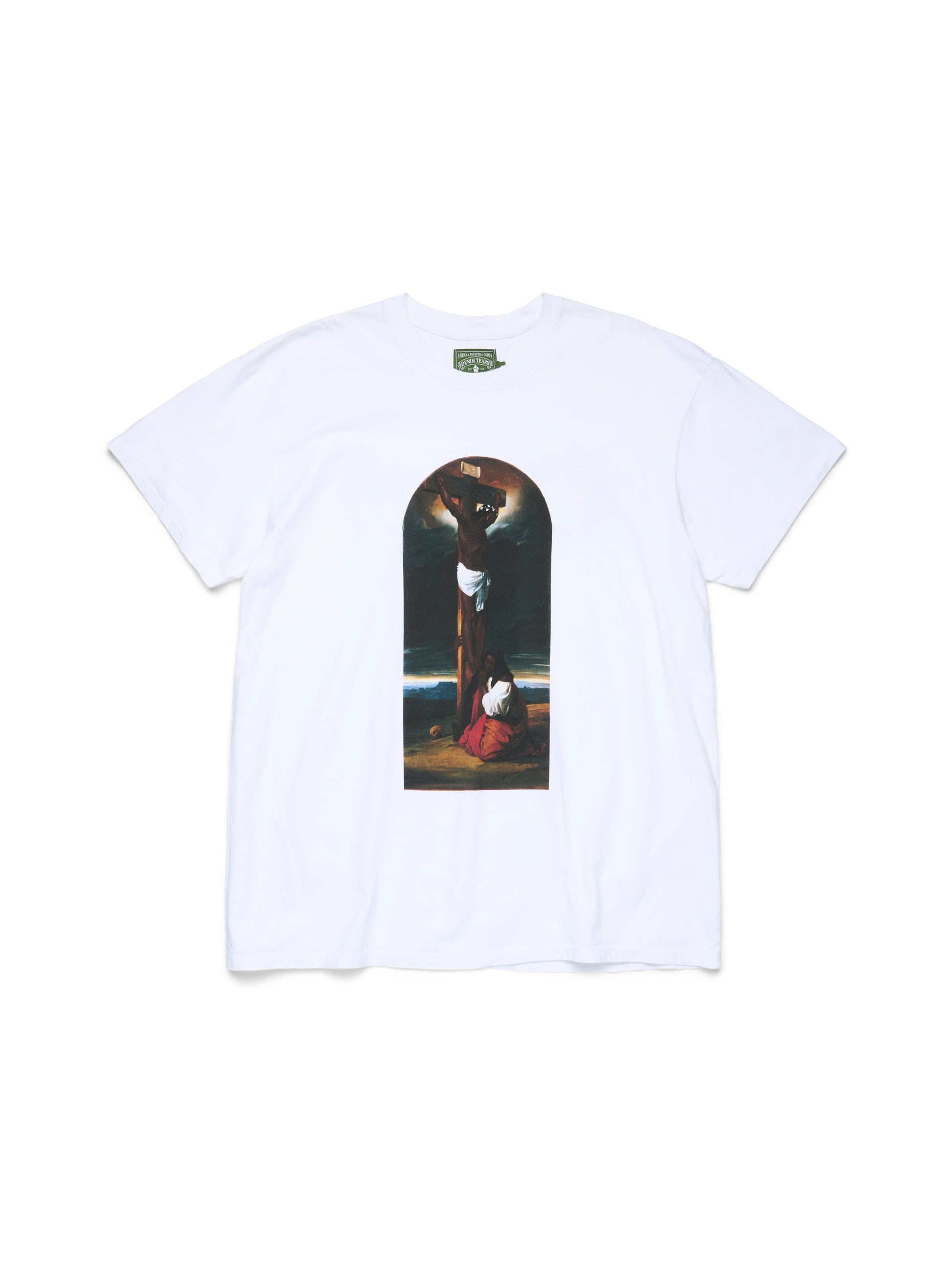 St. Mary Magdalene at the Foot of the Cross Tee White