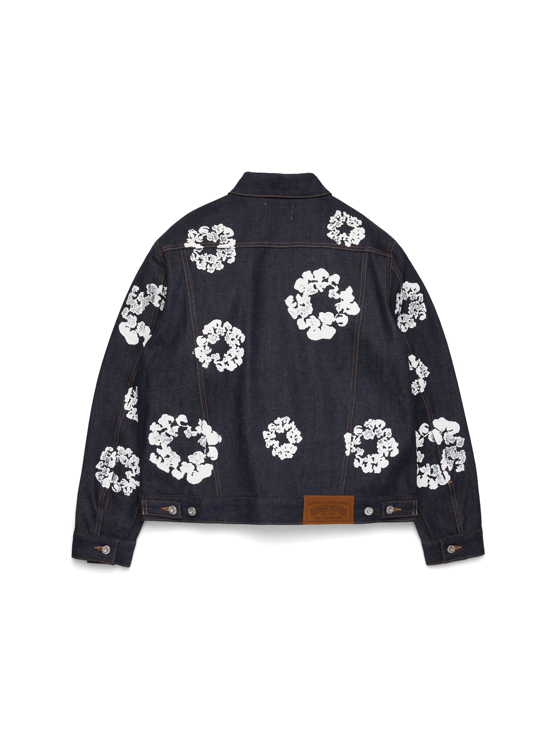 Cotton Wreath Denim Jacket Selvedge – view 2