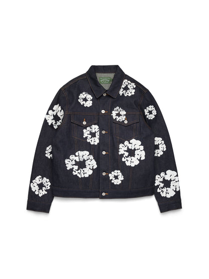 Cotton Wreath Denim Jacket Selvedge