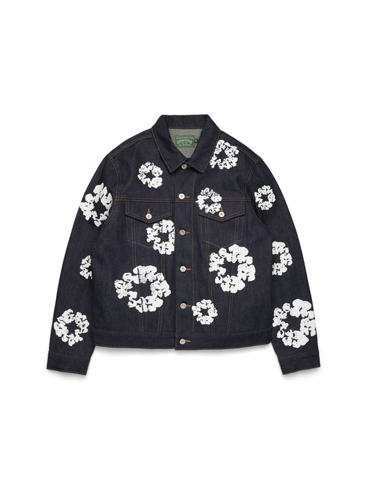 Cotton Wreath Denim Jacket Selvedge