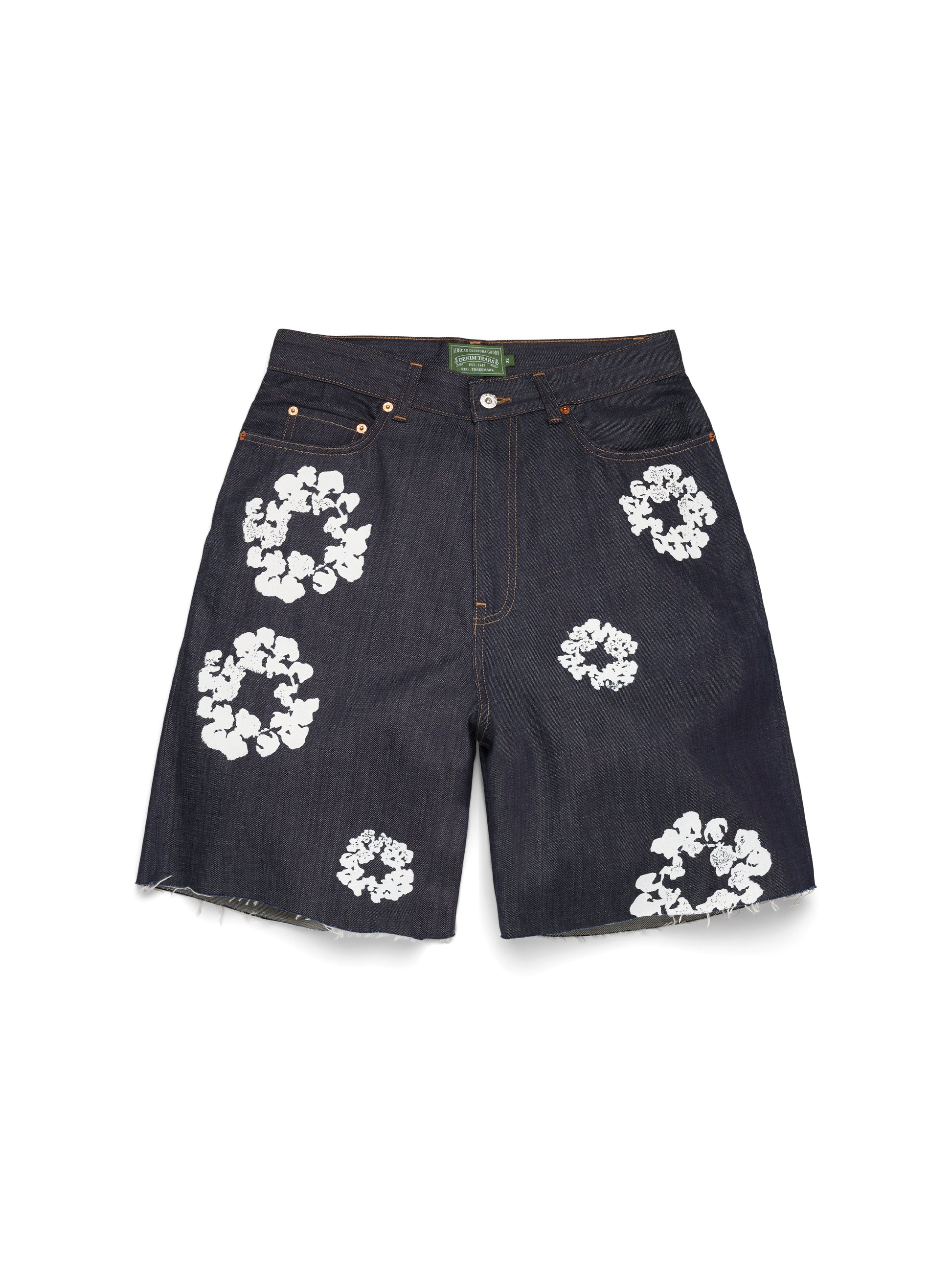 Selvedge Cotton Wreath Denim Short