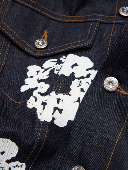 Cotton Wreath Denim Jacket Selvedge – view 3