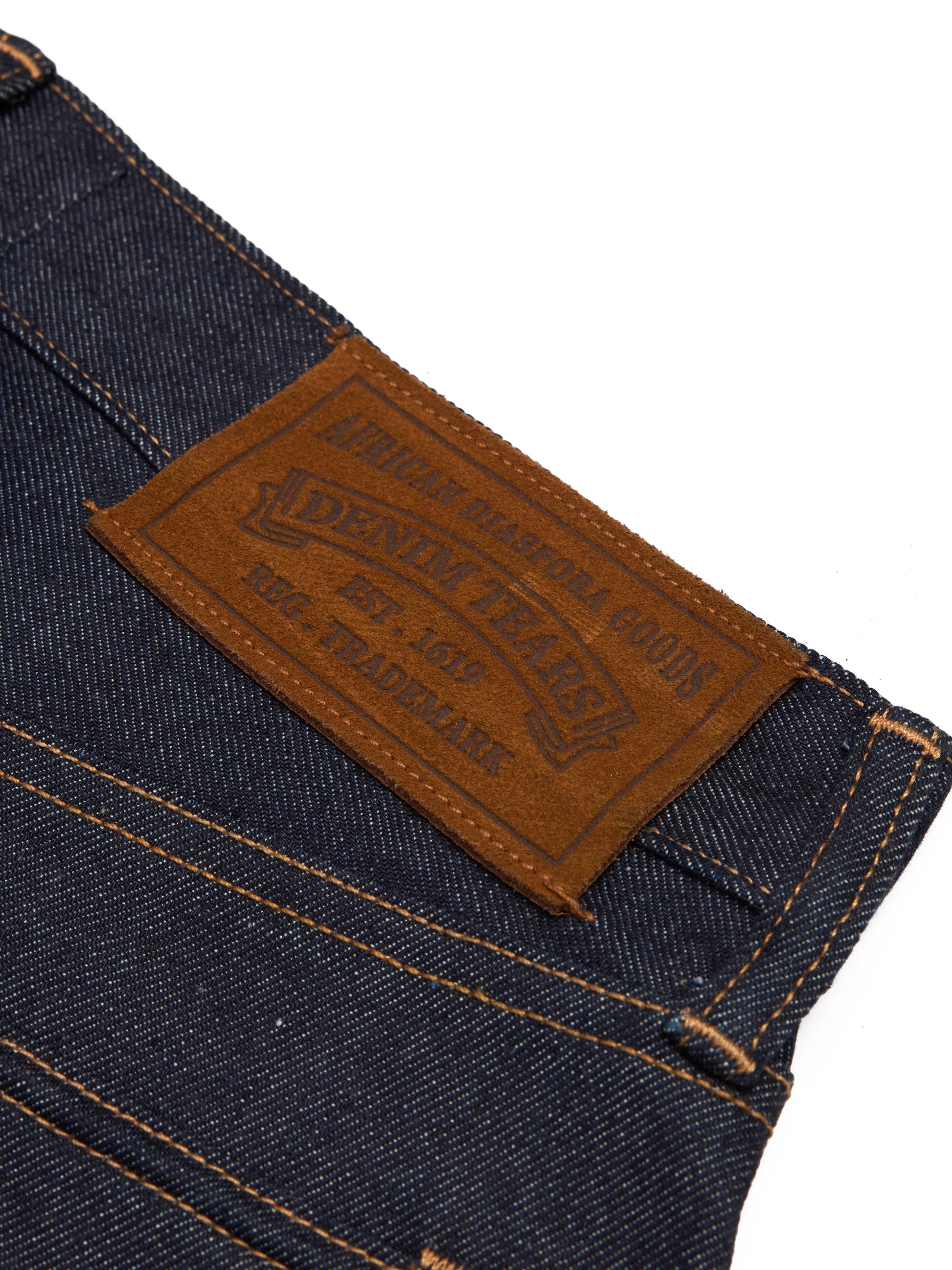 Selvedge Cotton Wreath Denim Short – view 4