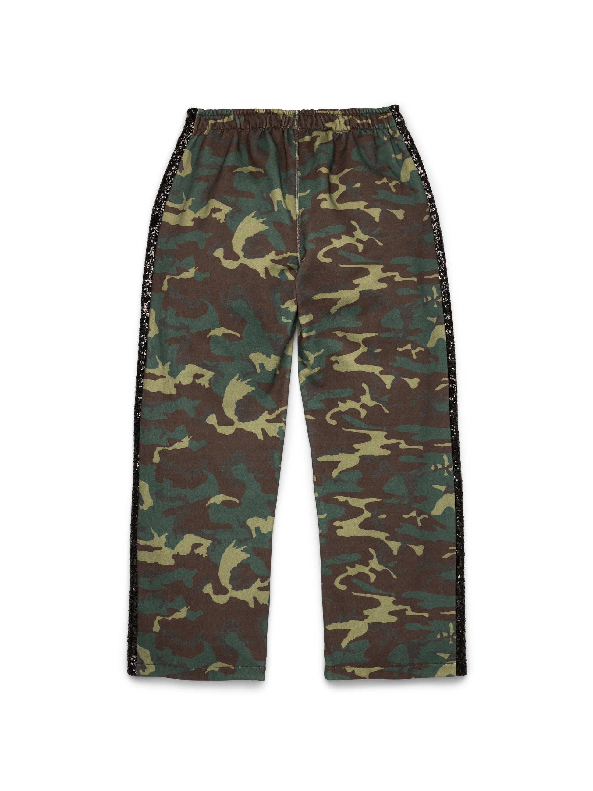 Camo Sequins Open Hem Sweatpant – view 2