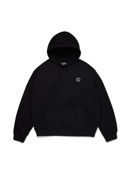 Gel Wreath Hoodie Black
