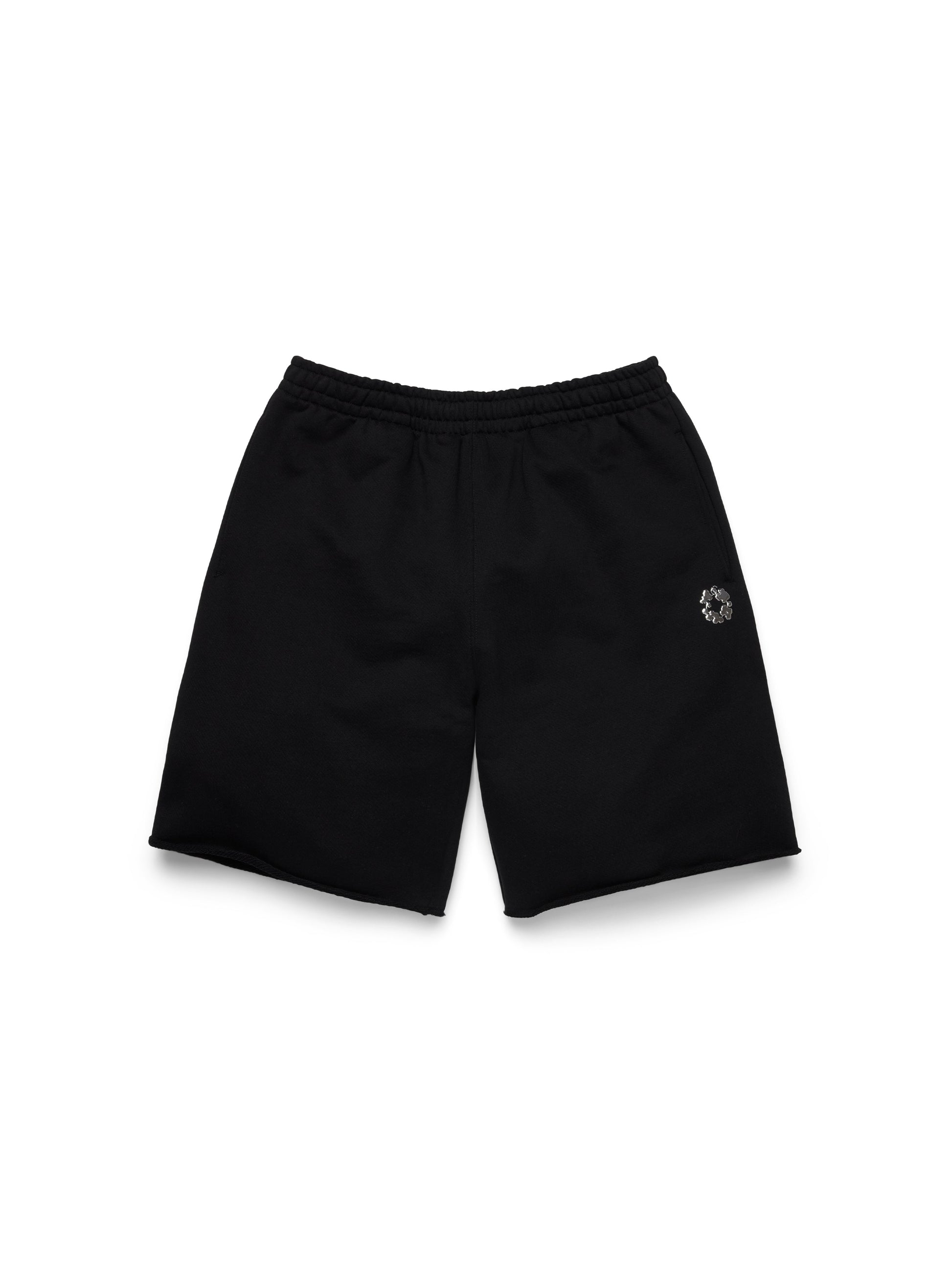 Gel Wreath Sweatshort Black
