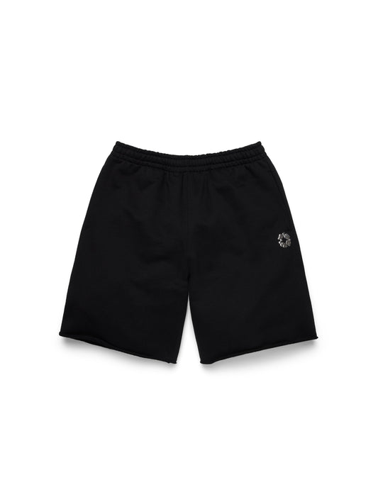 Gel Wreath Sweatshort Black