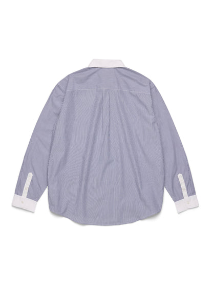 André Leon Talley Two-Tone Button-Up Shirt