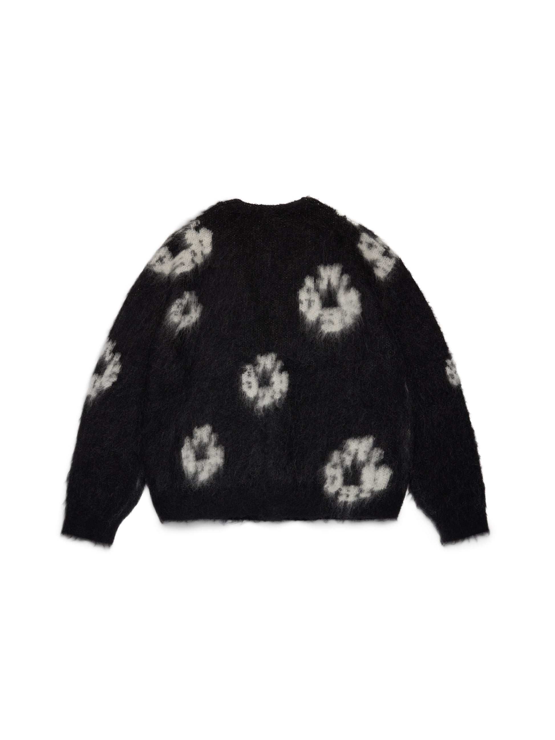 Cotton Wreath Mohair Cardigan Black – view 2