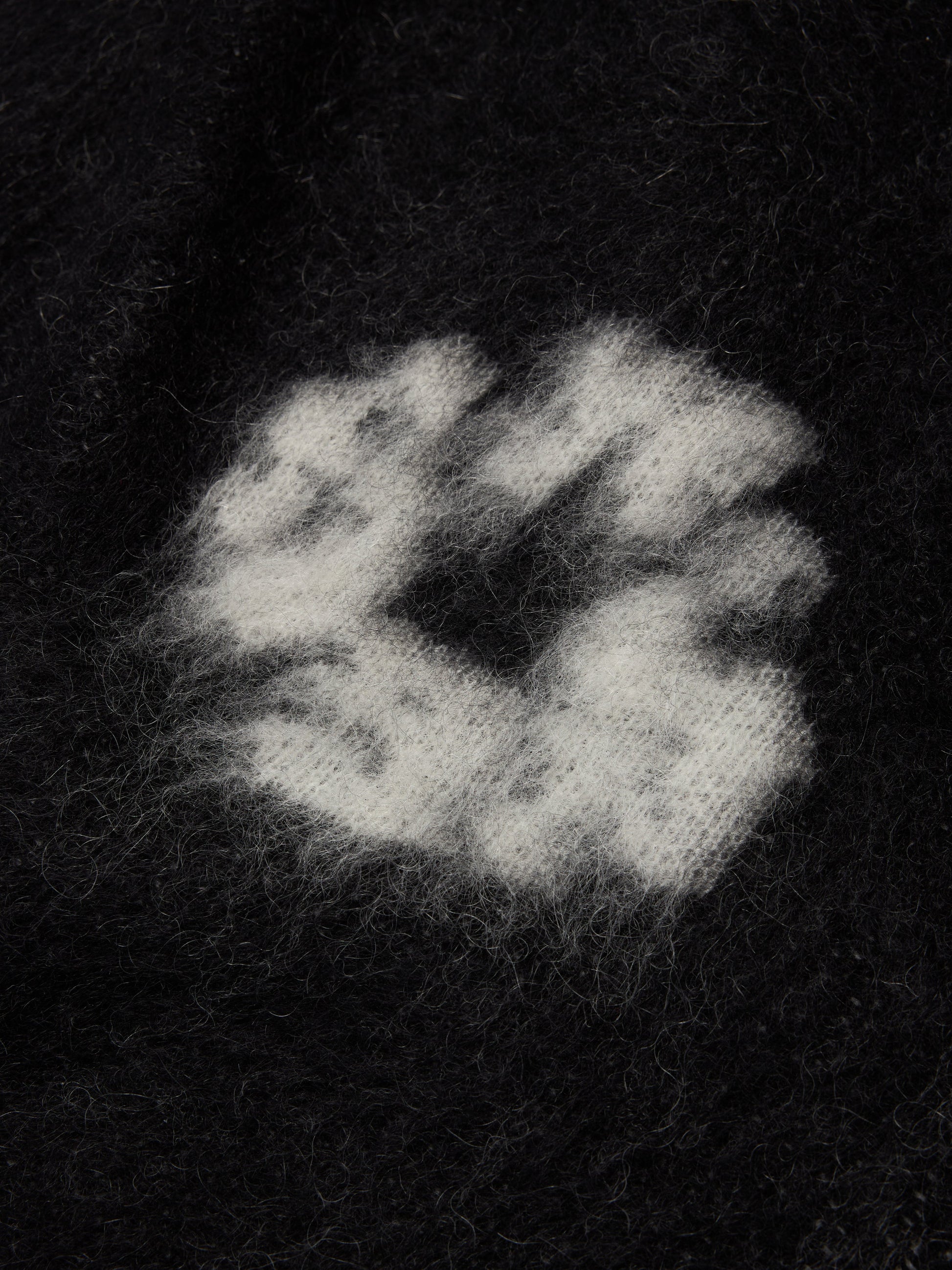 Cotton Wreath Mohair Cardigan Black – view 3