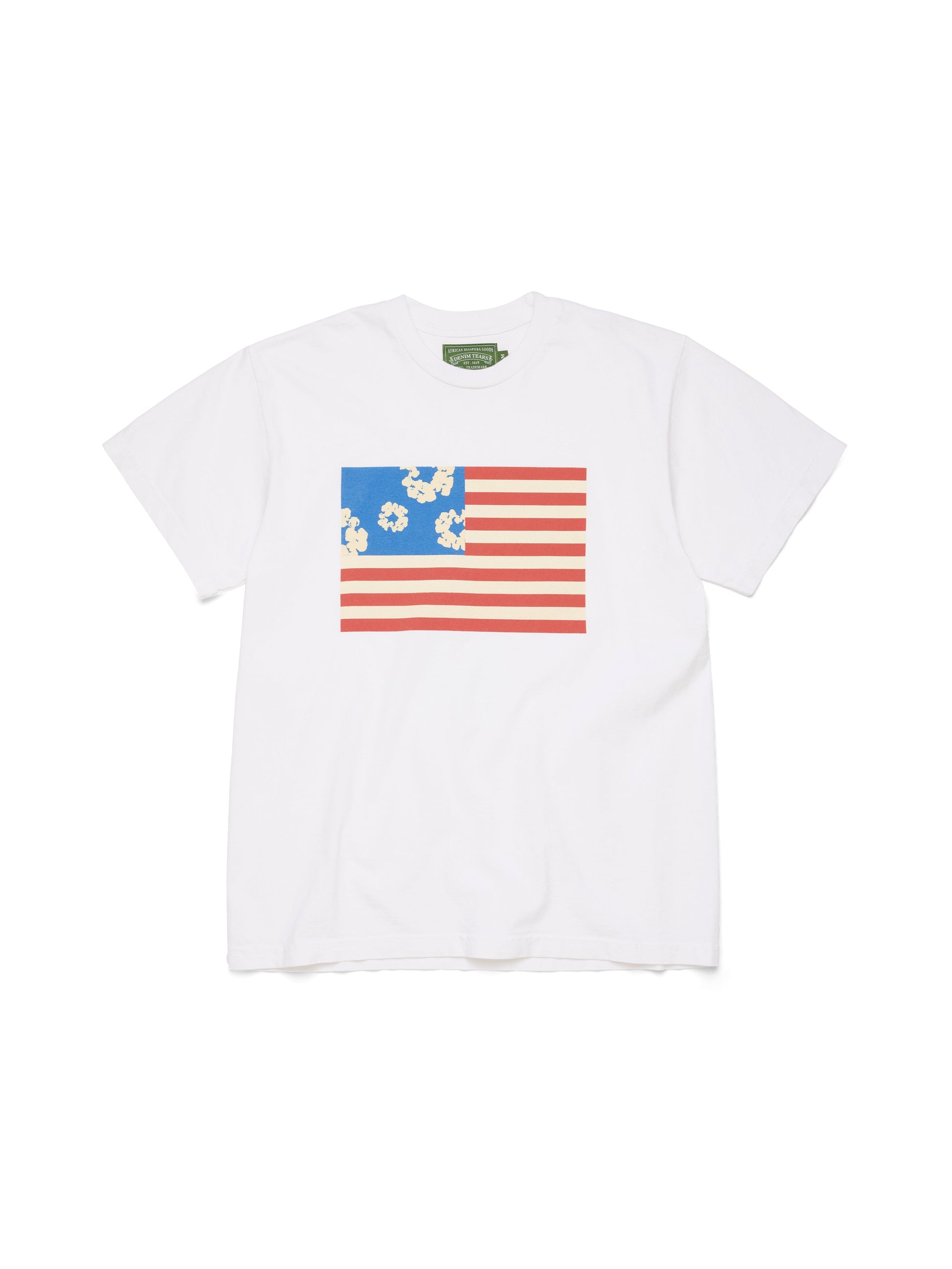 Wreath Flag Tee White