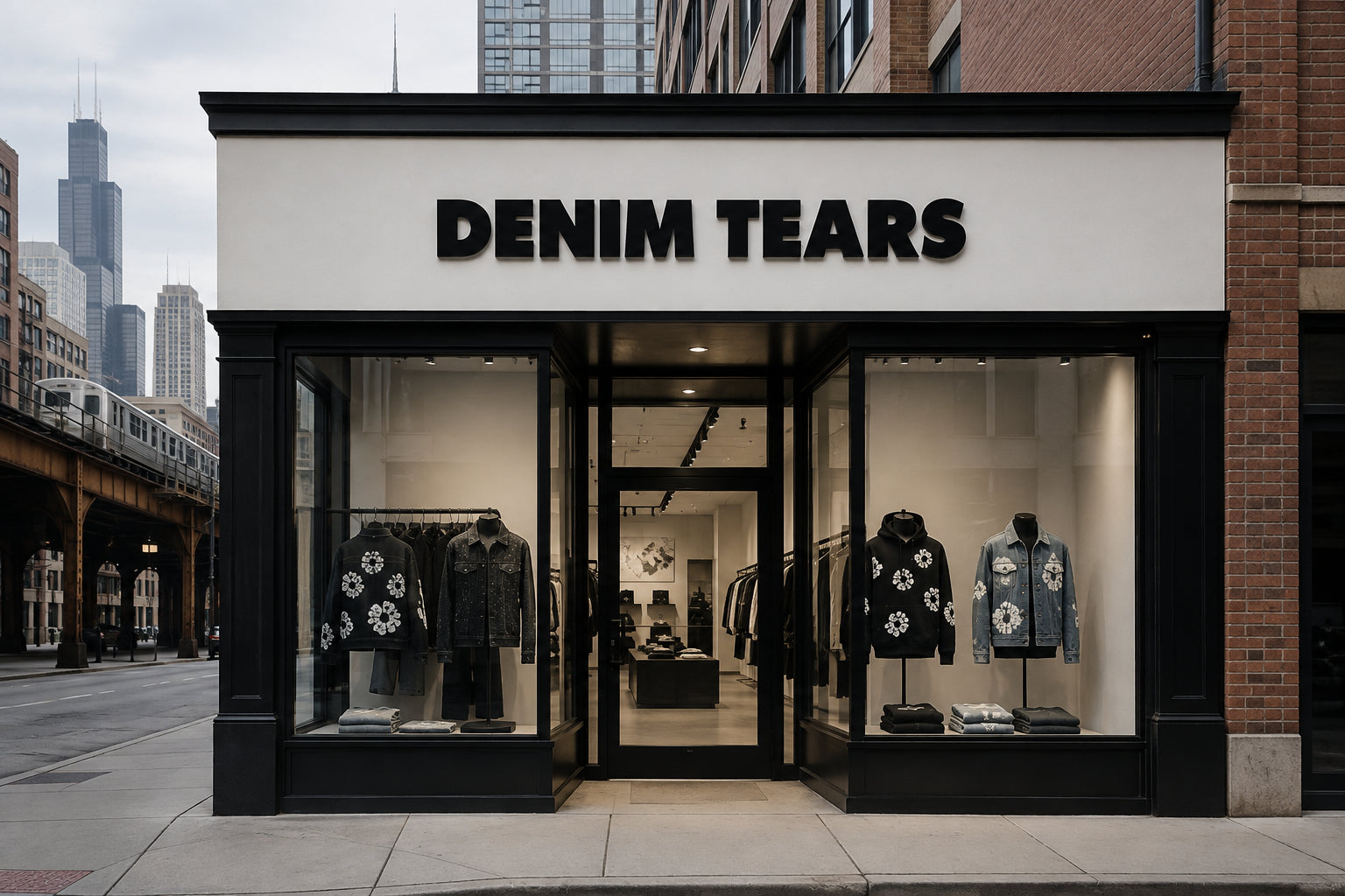 Denim Tears Chicago storefront